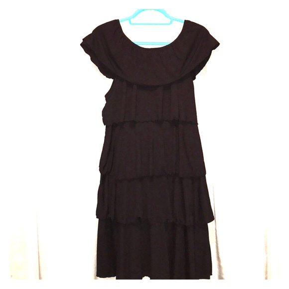 Style & Co Black Ruffle Dress - Picture 2 of 5